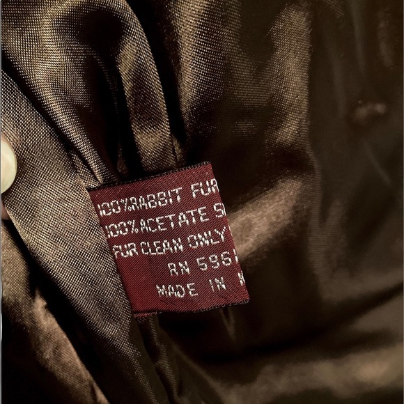 ***VINTAGE*** 100% Real Rabbit Fur Coat - Picture 4 of 4